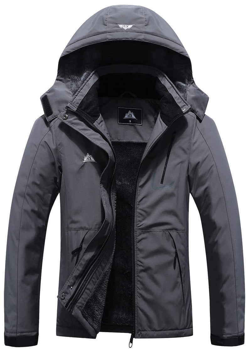 MOERDENG Womens Waterproof Ski Jacket Warm Winter Coat Outdoor Windbreaker Hiking Snowboarding Jacket