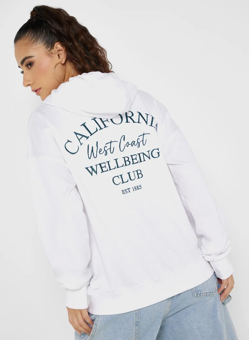 Ginger Graphic Zip Thru Hoodie