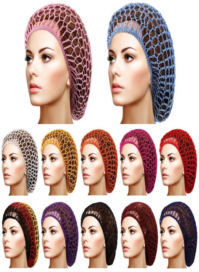 Giugu Mesh Rayon Head Bands - Hair Accessories for Women and Girls, Thick Short Long Hair Covers for Sleeping, Crochet Ornaments (Multicolor) - Image 1