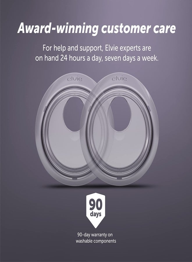 Elvie Catch Milk Collection Shells | Set of Two Discreet Leak-Protection Silicone Cups, Reuse Your Milk| Reusable Breast Shells Collect Up to 1oz | No More Wasted Milk or wasteful Breast Pads - Image 5