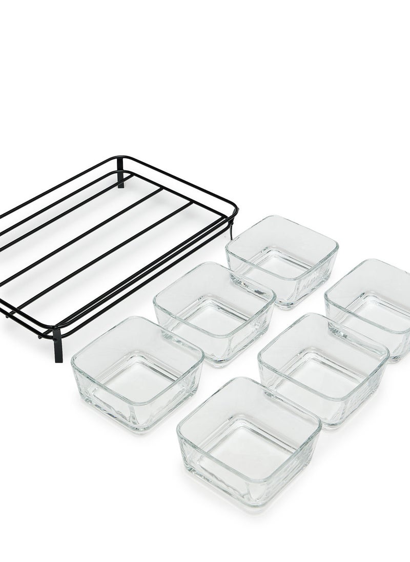 Simply Kitchen Glass Serving Tray S/7  - Image 3