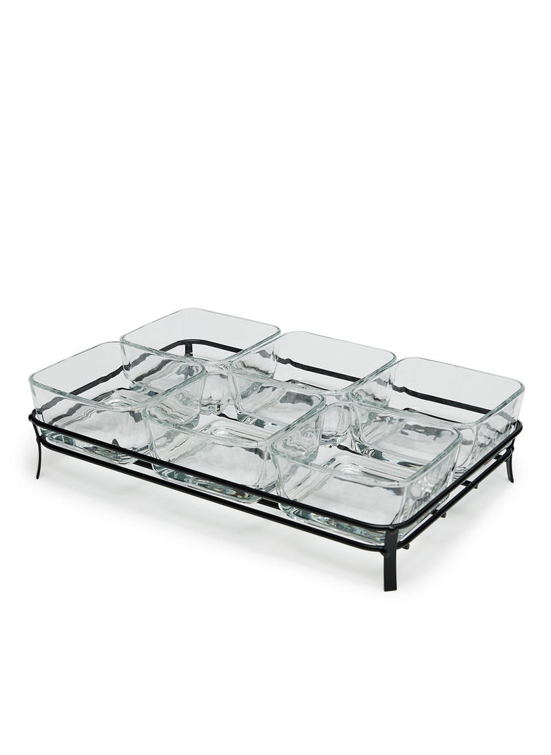 Simply Kitchen Glass Serving Tray S/7  - Image 2