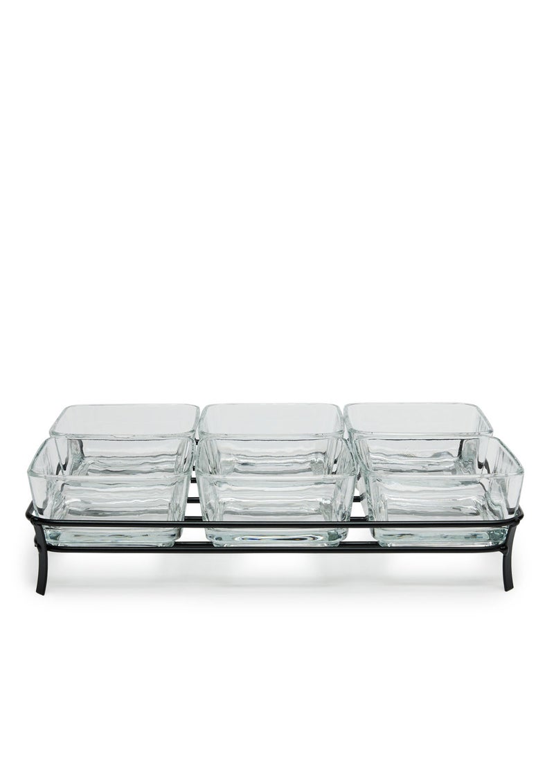 Simply Kitchen Glass Serving Tray S/7  - Image 1