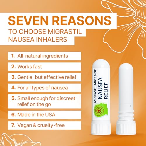 Basic Vigor Migrastil Nausea Inhaler 2Pack Pocket Size Aromatherapy Stick for Queasiness All Natural Fast Acting Help - Image 5