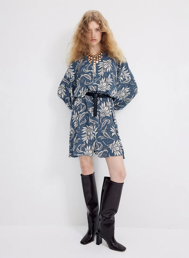 H&M Floral Print Mini Dress