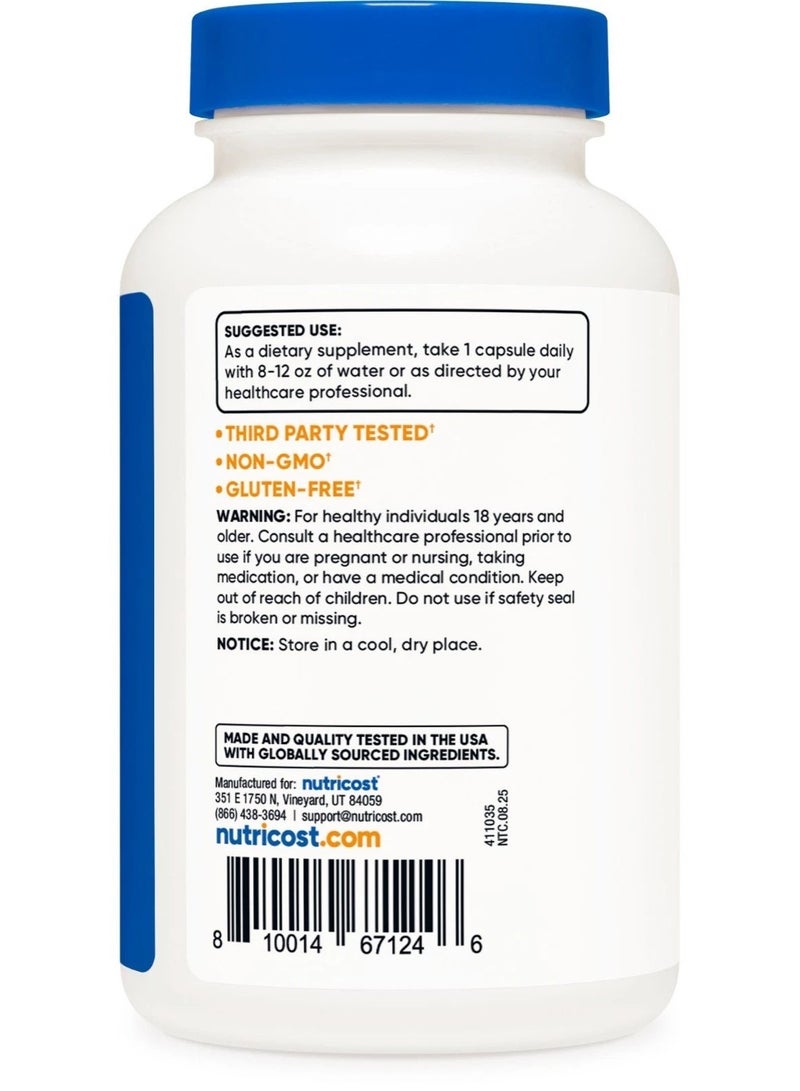 Nutricost, L-Arginine & L-Citrulline, 120 Capsules - Image 5