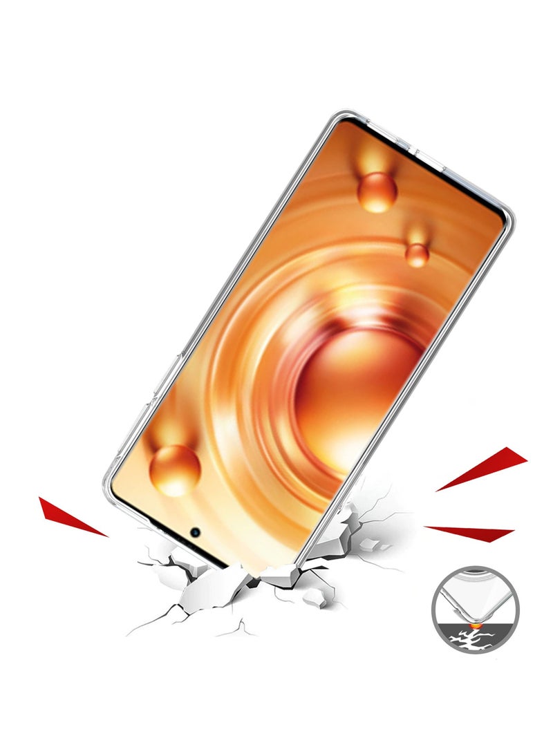 Wtech Wing Series Ultra Thin TPU Soft Corner Case Cover For Vivo X80 Pro 5G 6.78 Inch Clear - Image 4