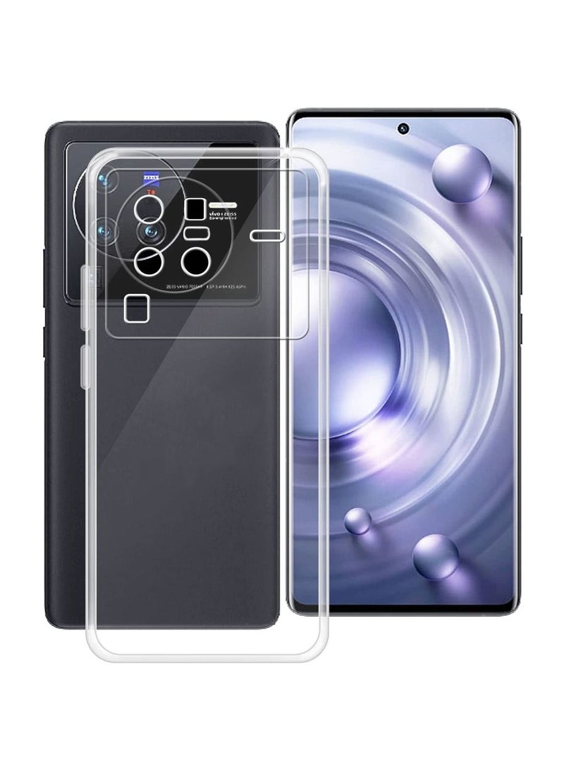 Wtech Wing Series Ultra Thin TPU Soft Corner Case Cover For Vivo X80 Pro 5G 6.78 Inch Clear - Image 1