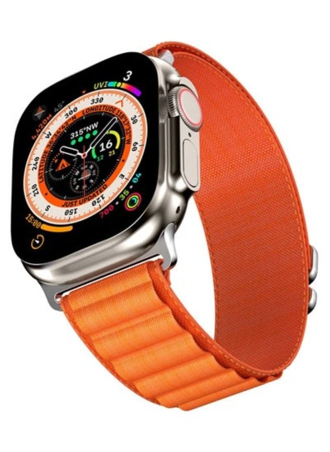Generic - Alpine Loop Compatible for Apple Watch Band Ultra 49mm 45mm 44mm 42mm, Rugged Nylon Sports Solo Stretch Woven Wristband with Metal Hook, Replacement Strap Compatible with iWatch Series 8/7/6/5/4/3/2/1 - Image 1