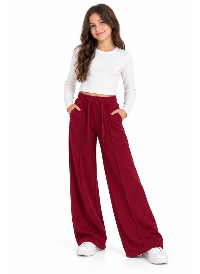 Caesar Girls' wide-leg trousers in Heshira fabric. - Image 1