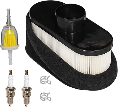 HIFROM HIFROM Air Filter Pre Filter Cleaner Fuel Filter Spark Plug Tune Up Kit Compatible with John Deere X300 X304 X300R X360  - Image 1