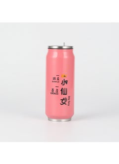 Stainless Steel Cola Can Insulated Cup with Straw Little Fairy