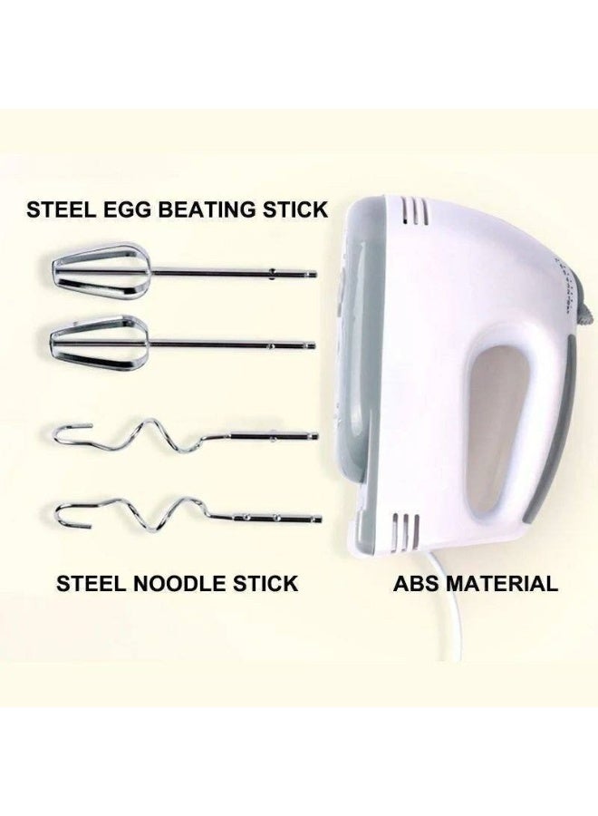 Electric Egg Beater An egg beater with an impressive design and great capabilities; it comes with both a whisk attachment and a dough hook attachment, all featuring a wire design. It operates at 100 watts / 230 volts and offers 7 variable speeds. - Image 3