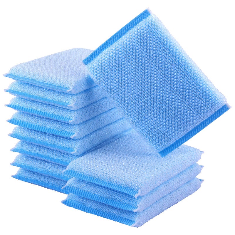 PANYEE Nylon Cleaning Scrub Pad 12 PackLongLasting and Reusable Dishwashing SpongeAllPurpose Scouring Pads Sponge for KitchenBathroom - Image 3