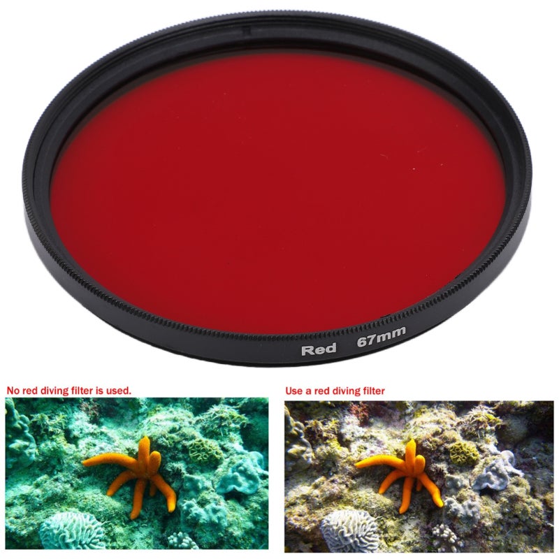Threaded Camera Lens Filter 67mm Red Tone Enhancement - Multilayer Nano Coating Red Color Filter for Maple Leaves Sunset Photography - Image 4