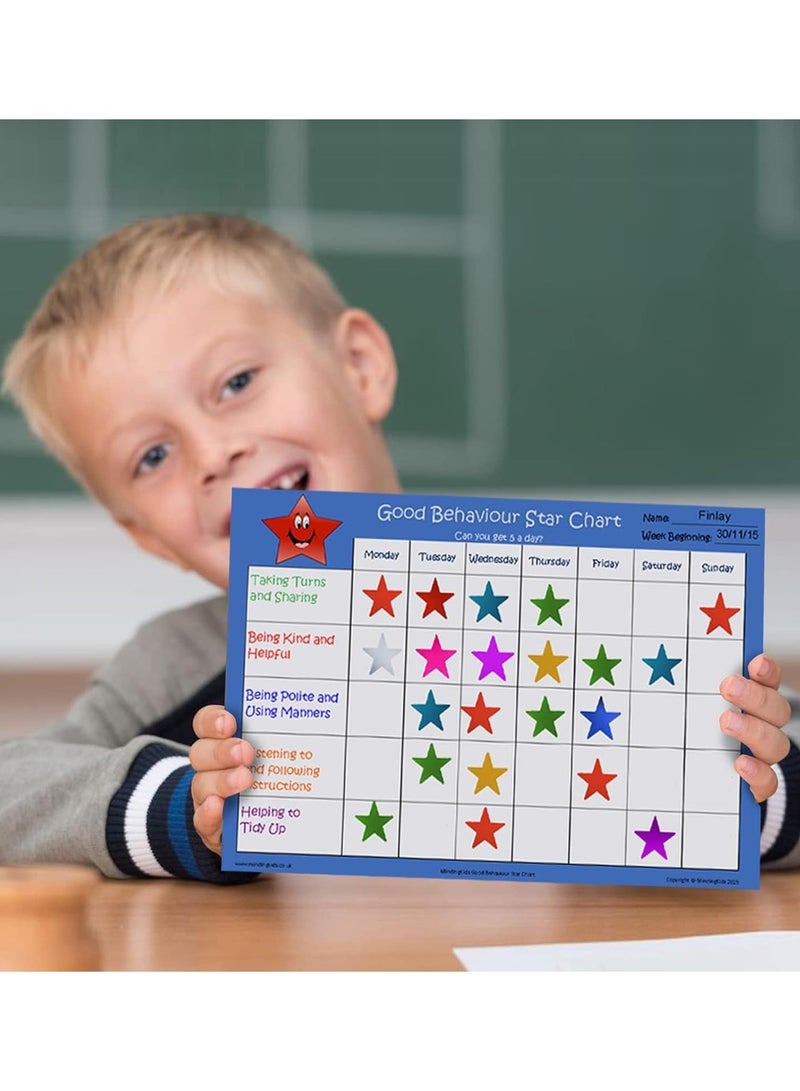 ATKET 600-Piece Star Stickers for Kids Assorted Colours - Image 4