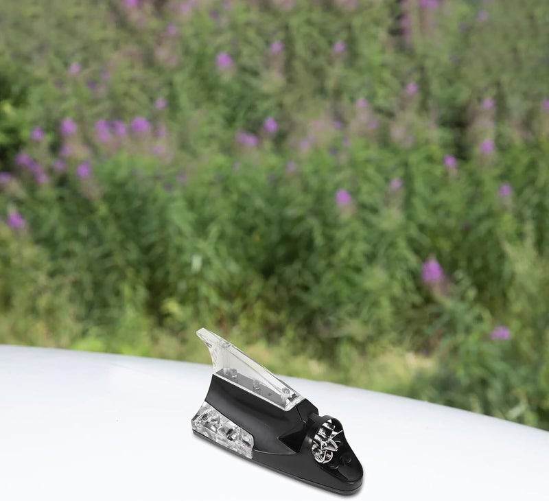STAHAD Car Shark Fin Antenna with LED Light Universal Auto Roof Decorative Antenna Replacement Ornament for Vehicle Safety and Style - Image 5