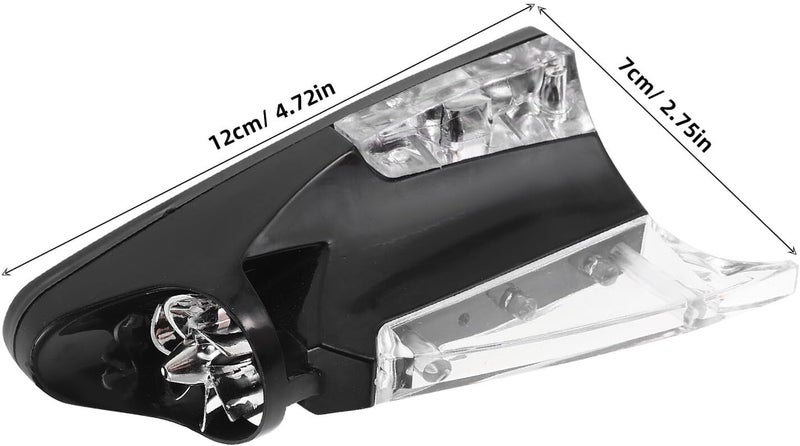 STAHAD Car Shark Fin Antenna with LED Light Universal Auto Roof Decorative Antenna Replacement Ornament for Vehicle Safety and Style - Image 2