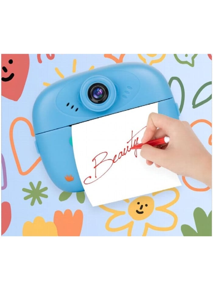 SmartBarry KC02 Kids Instant Print Camera, 2.0-Inch Screen, Dual Lens, Thermal Paper Printing, USB Rechargeable - Image 2
