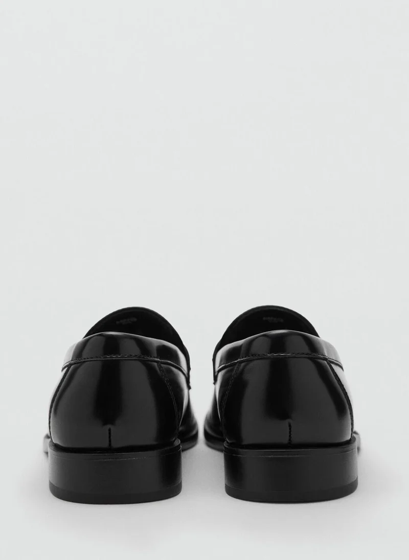 Mango Man  Nappa leather-effect moccasins for Men | Best Price UAE