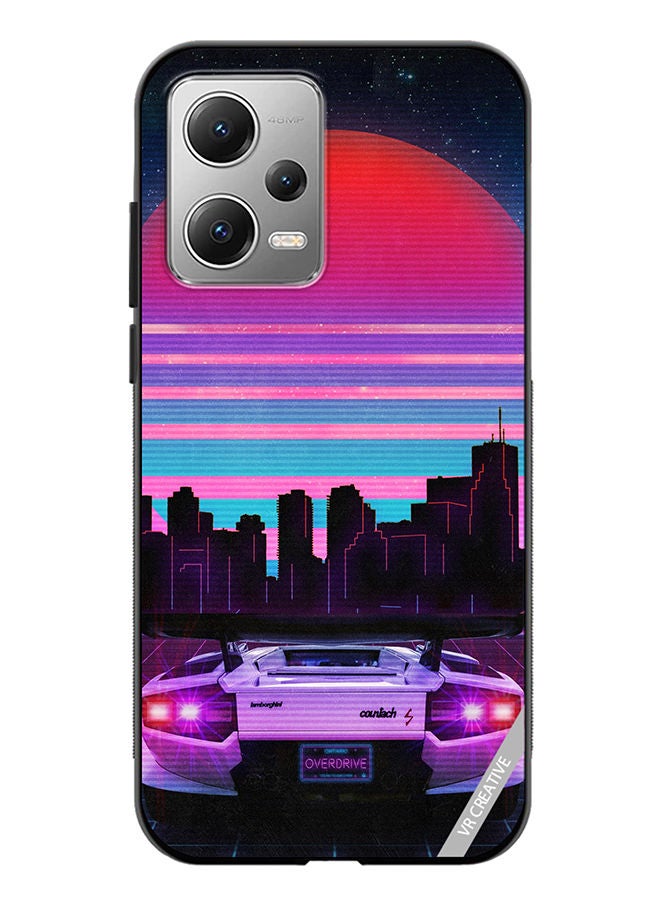 VR CREATIVE Protective Case Cover For Xiaomi Redmi Note 12 Lambo Design Multicolour - Image 1