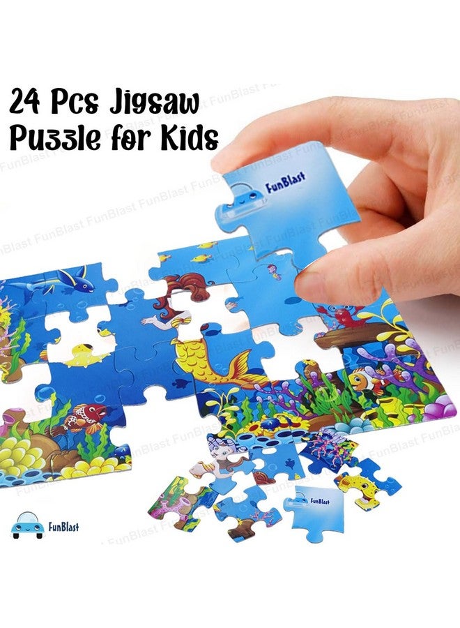 FunBlast Little Mermaid Jigsaw Puzzle for 4+ Year Old Kids, Jigsaw Puzzle for Kids 24 Pcs (Multicolor) - Image 3