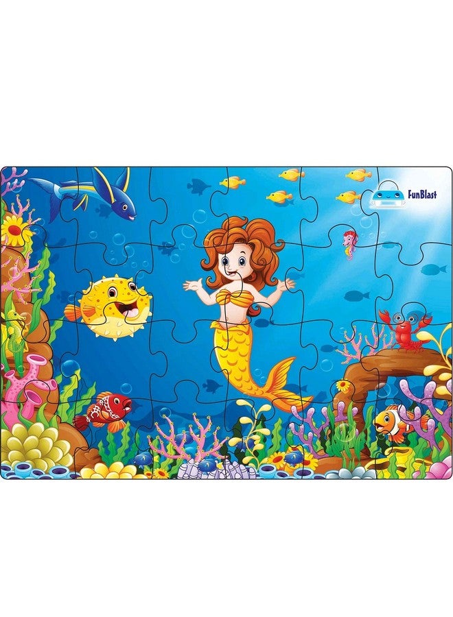 FunBlast Little Mermaid Jigsaw Puzzle for 4+ Year Old Kids, Jigsaw Puzzle for Kids 24 Pcs (Multicolor) - Image 1