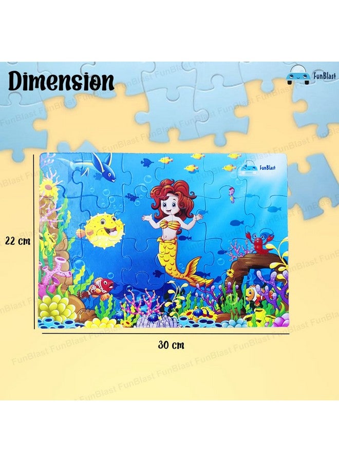 FunBlast Little Mermaid Jigsaw Puzzle for 4+ Year Old Kids, Jigsaw Puzzle for Kids 24 Pcs (Multicolor) - Image 2