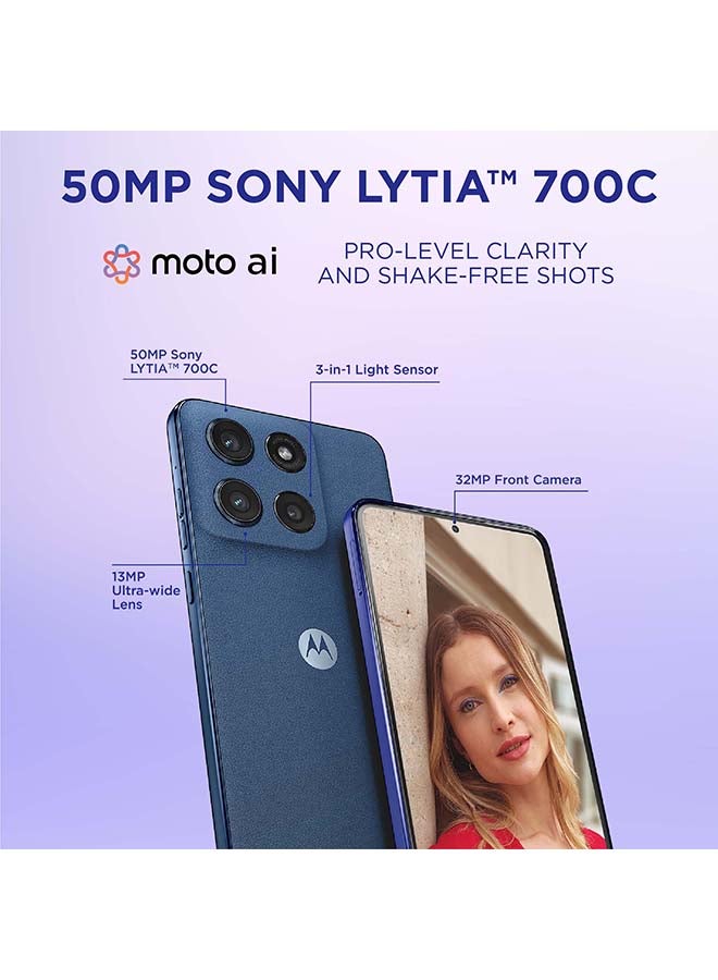 Motorola Edge 60 Stylus 5G Dual SIM PANTONE Surf the web (Blue) 8GB RAM 256GB - Middle East Version - Image 4