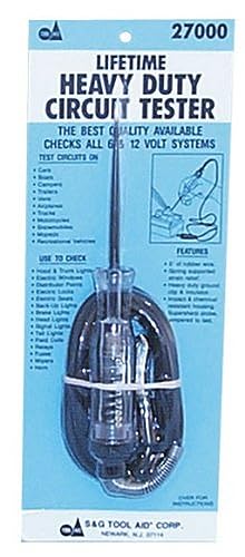 Tool Aid S&G 27000 Heavy Duty 6 or 12 Volt Circuit Tester with 60" Leads - Image 2