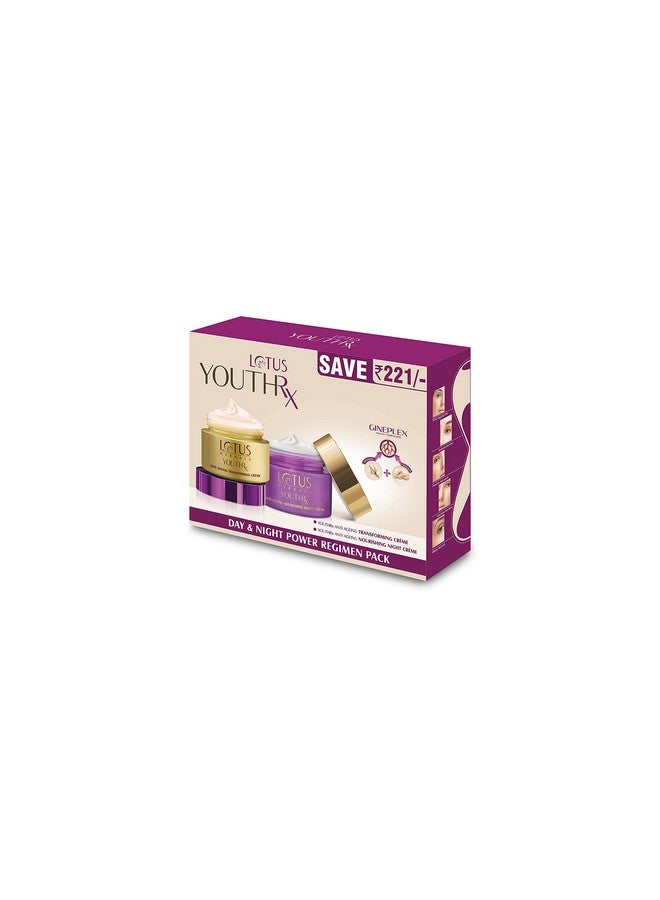 LOTUS HERBALS Youthrx Anti-Ageing Transforming Creme, 50G Rx & Youthrx Anti-Ageing Nourishing Night Creme, 50G - Image 1