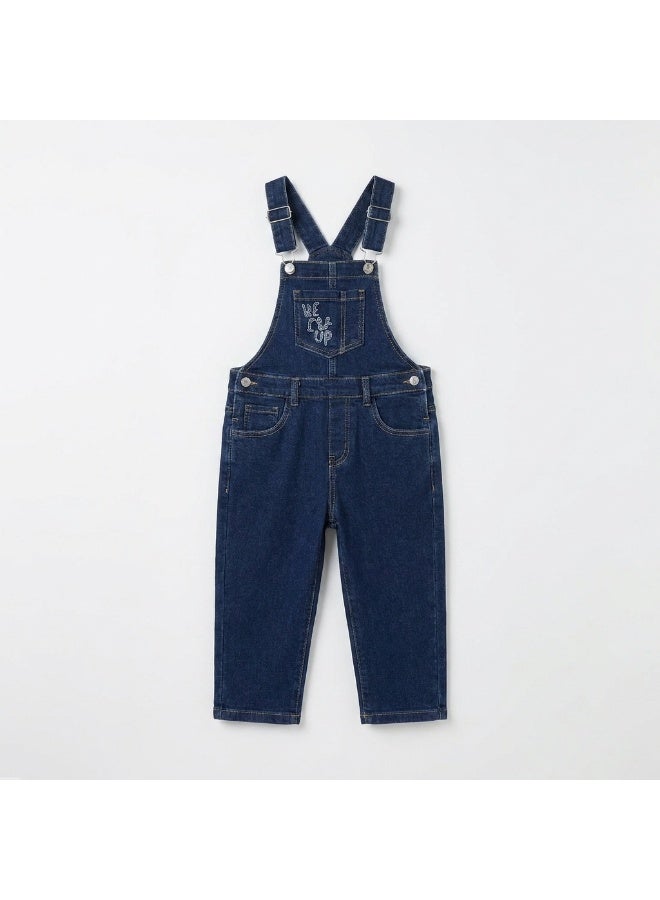 Girls Denim Jumpsuit Soft Jeans One Piece Outfit for Kids Stylish Casual Romper Sleeveless Blue Jean Jumpsuit Fashion Clothing for Girls Comfortable Everyday Wear Playtime Travel - Image 1