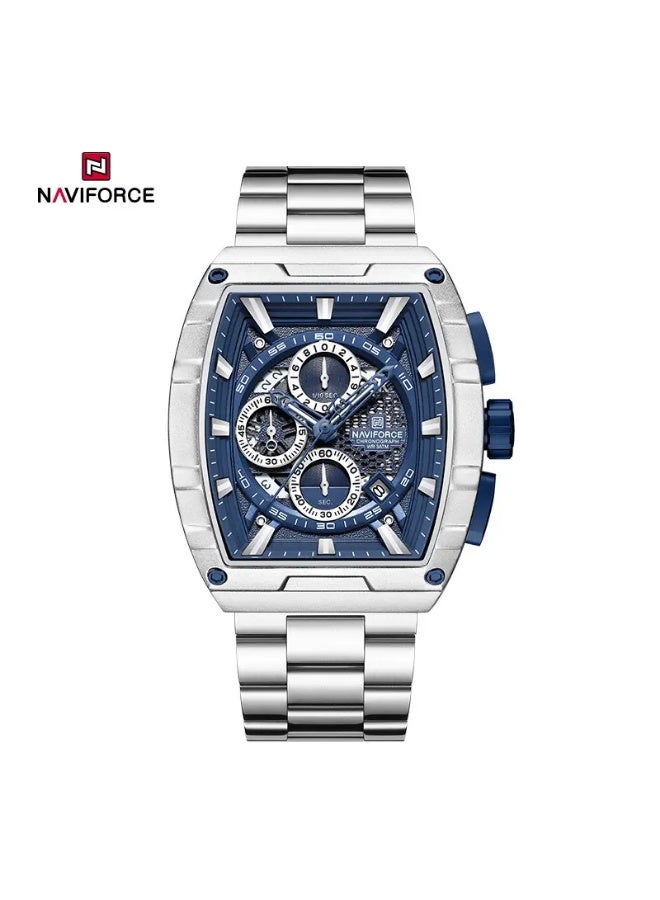 نافيفورس ساعة نافي فورس NF 8066 S/BE/S الرجالية الأنيقة ذات وظيفة الكرونوغراف والكوارتز - Image 1