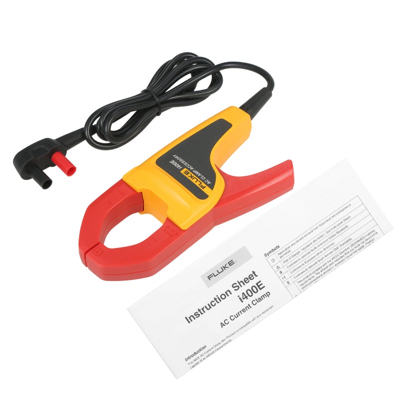 FLUKE i400E AC Current Clamp Meter with Dual Banana Jack 1A~400A AC Current Range 5Hz~20kHz Bandwidth - Image 2