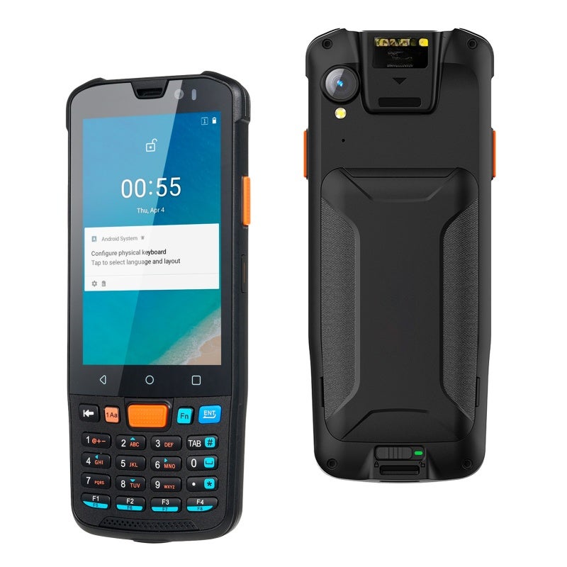 آلة تحكم محمولة محمولة KP36 بنظام أندرويد 11.0، جهاز جمع بيانات، آلة جرد، بميزة NFC، وشبكات 4G وواي فاي وبلوتوث، بشاشة لمس بحجم 4 بوصات وكاميرا خلفية بدقة 13 مليون بكسل للأعمال الصغيرة - Image 1