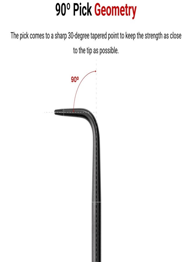 TEKTON 90-Degree Blunt Pick (1/8 x 3 in. shank) | PNH24103 | Made in USA - Image 3