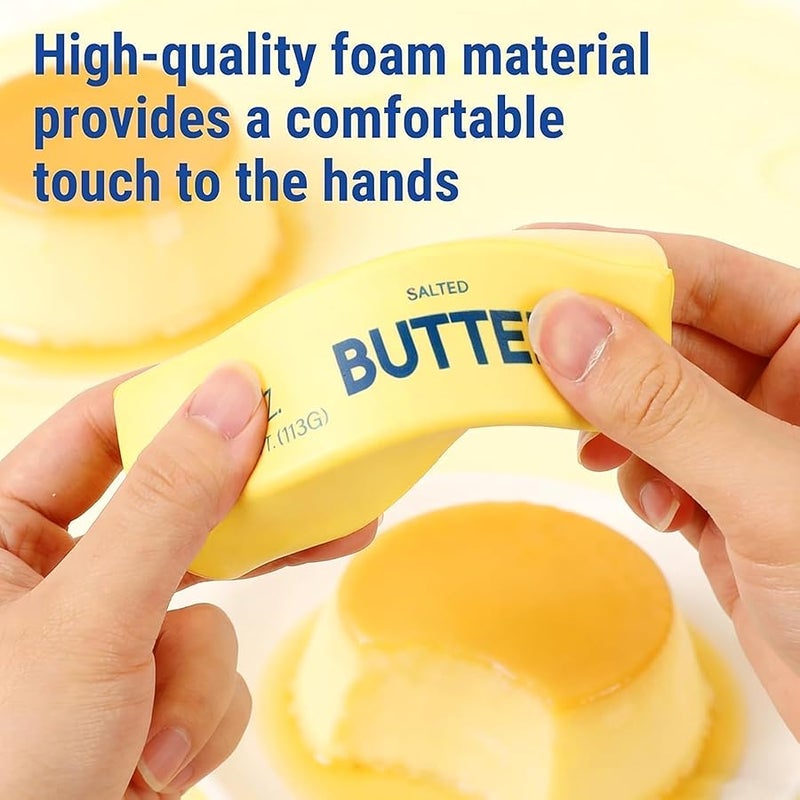 Cheese Squishy Toy, Slow-Rising Cheese Squishy Squeeze Block, Stress Balls for Adults, Stress & Anxiety Relief Fidget Gift,Stress-Relief Set for the Office and Classroom (Style A) - Image 5