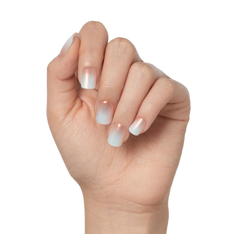 Impress KISS colorFX by imPRESS Press On Nails, â€˜Connectionâ€™, Solid White, Short Squoval, IMPROVED adhesive, Up to 10-Day Hold, Nail Kit Includes 30 Fake Nails, Prep Pad, Manicure Stick, Mini Nail File - Image 5