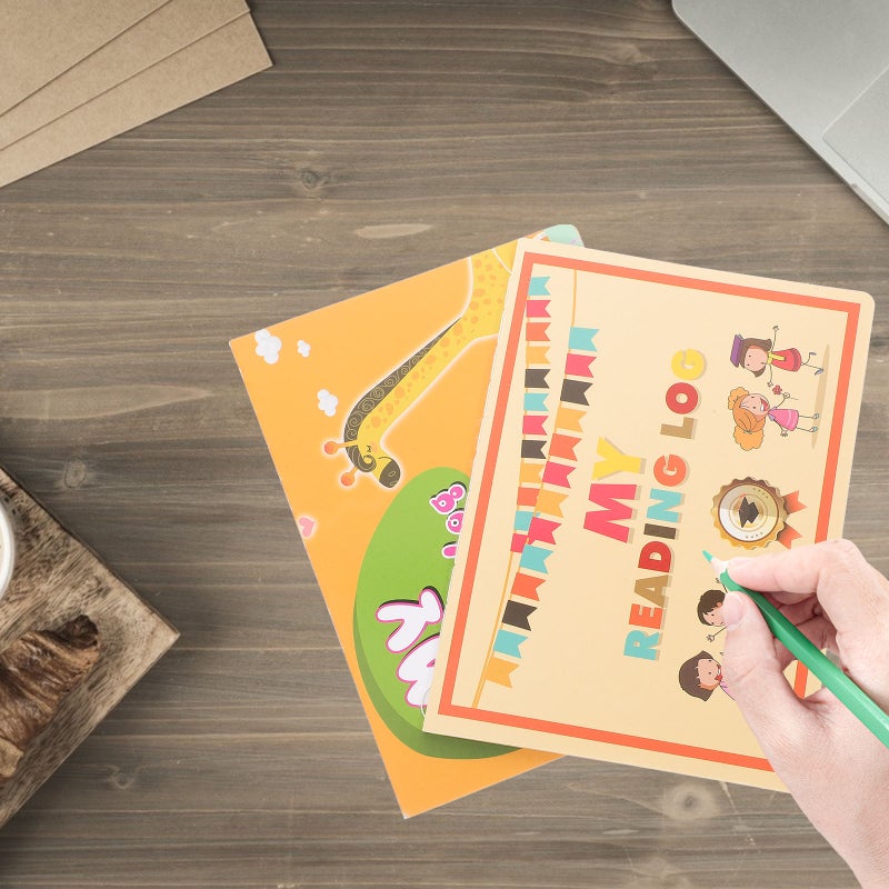 🧸 بطاقات تسجيل قراءة بحجم محمول لتكوين عادات القراءة - Image 1