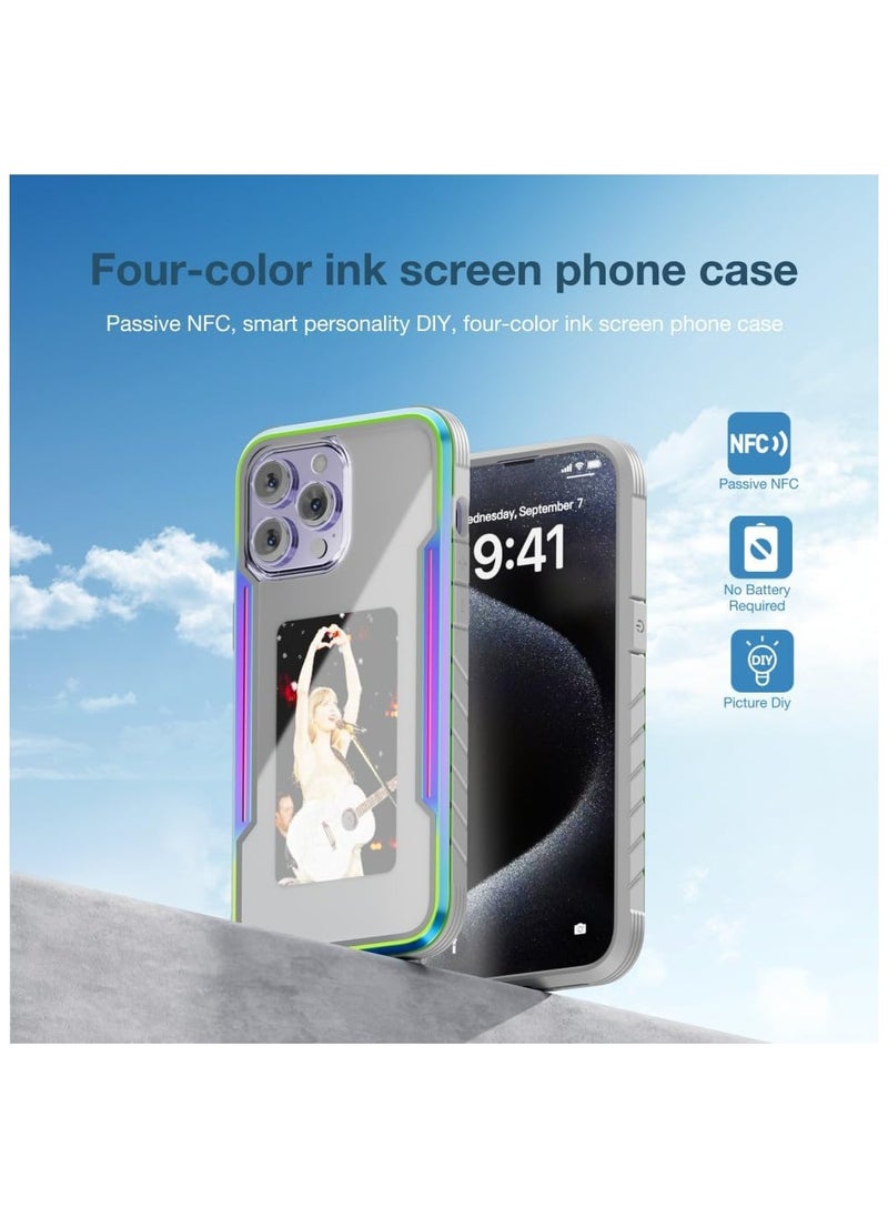 General - DIY E-Ink Magnetic Phone Case for iPhone 15 Pro Max APP Operation Smart Photo Rear Projection Customiza Phone Case Instantly Display Photos On The Ink Screen Back Cover - Image 1
