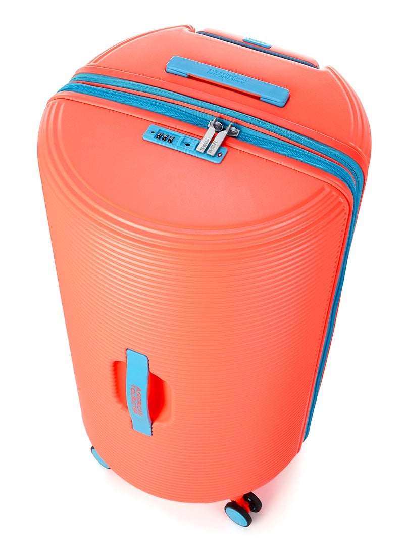 AMERICAN TOURISTER ROLLIO SPN 52/81 Coral Orange-Cabin size Hard Luggage  - Image 2