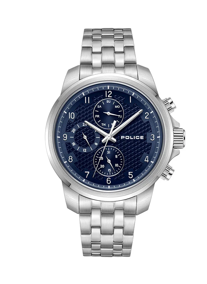 POLICE Mensor Gents Chronograph Watch With Blue Dial & Steel Bracelet -PEWJK0021505