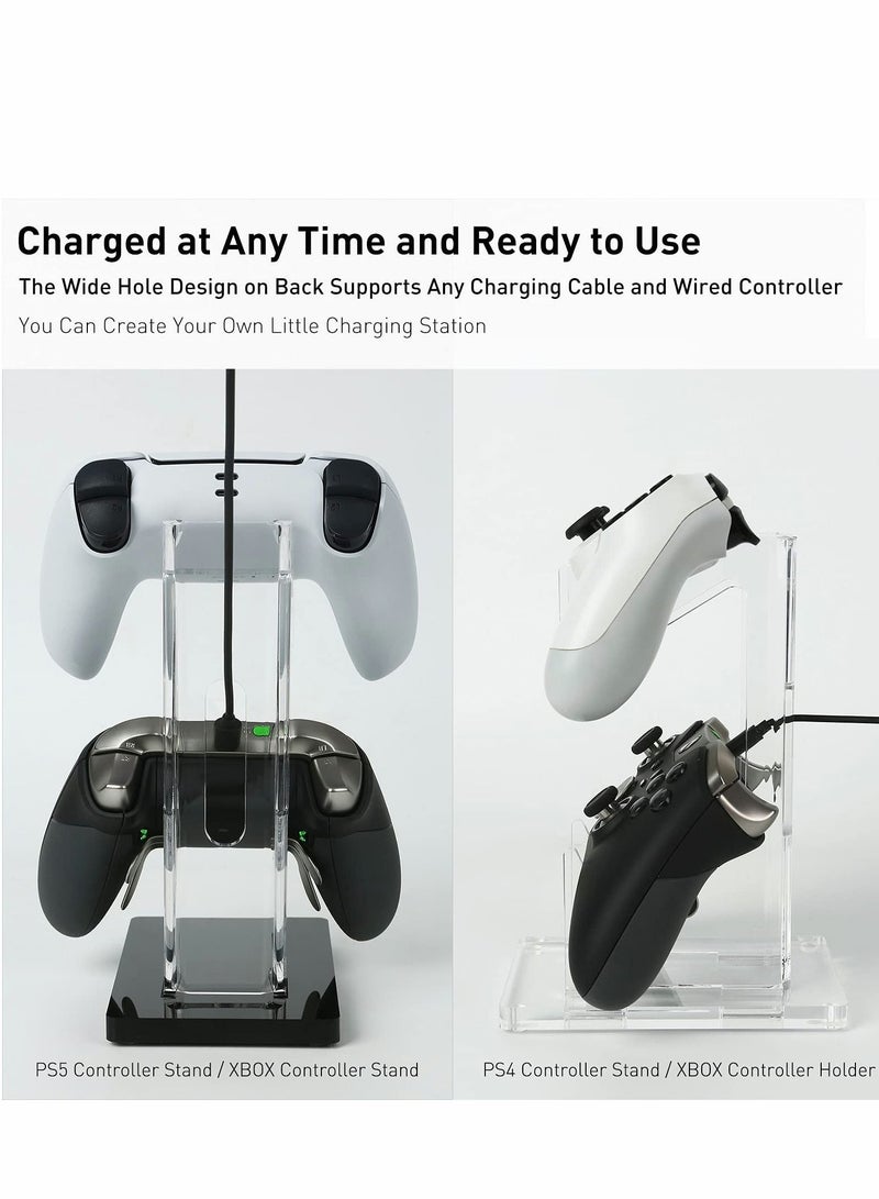 Excefore Game Controller Holder Stand Wall Mount, PS4/Nintendo Switch/Xbox One/Steam/PC Controller, Adhesive Mount (transparency)  - Image 5