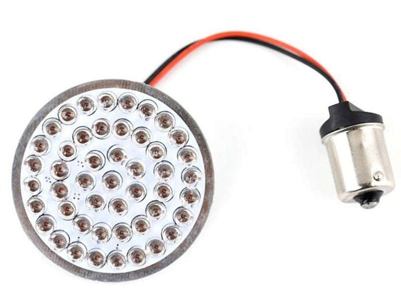 ZYTC 2" LED Turn Signals w/Brake Running Light Bullet Style Rear 1156 Red LED Turn Signal Kit for Harley Davidson