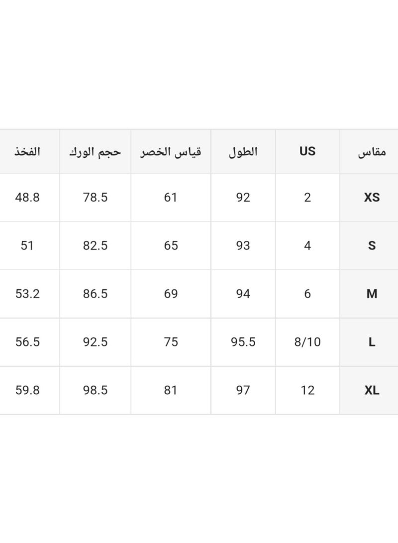 ليقنز بخصر عريض باللون الاسود الكامل - Image 5