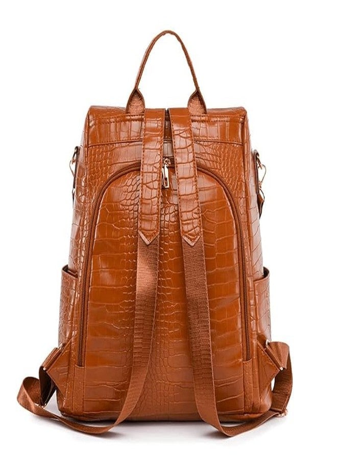 MUCHOVA Women Casual Backpack for College | Stylish Travel Daily Use Bag for Girls | Lightweight Office Backpack for Women (Tan) - Image 2