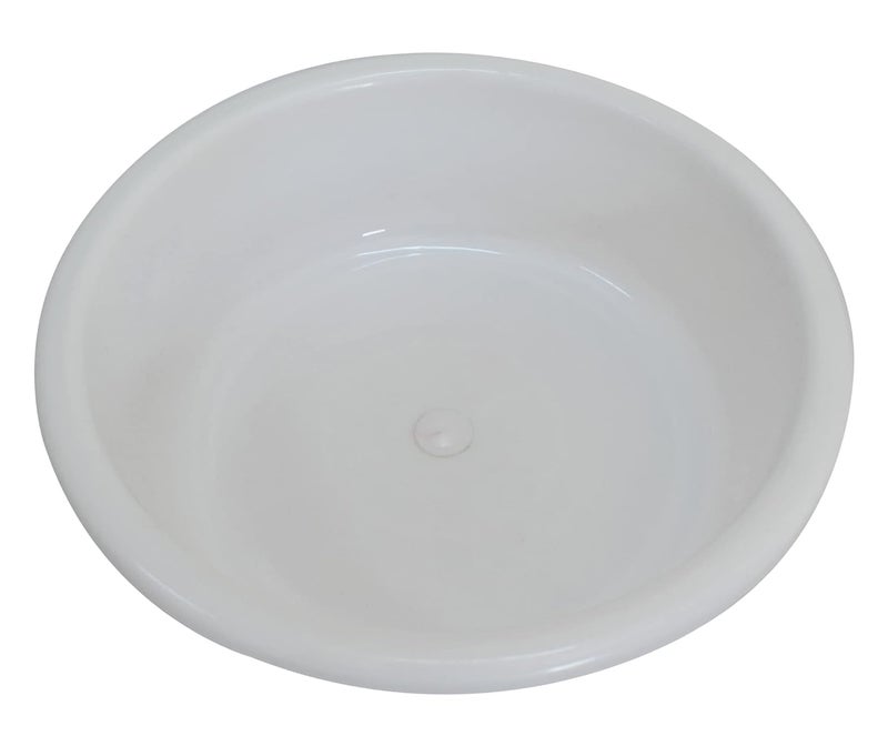 Kuber Industries Kuber Industries Multiuses Unbreakable Plastic Knead Dough Basket/Basin Bowl For Home & Kitchen 6 Ltr- Pack of 2 (Yellow & White)  - Image 3