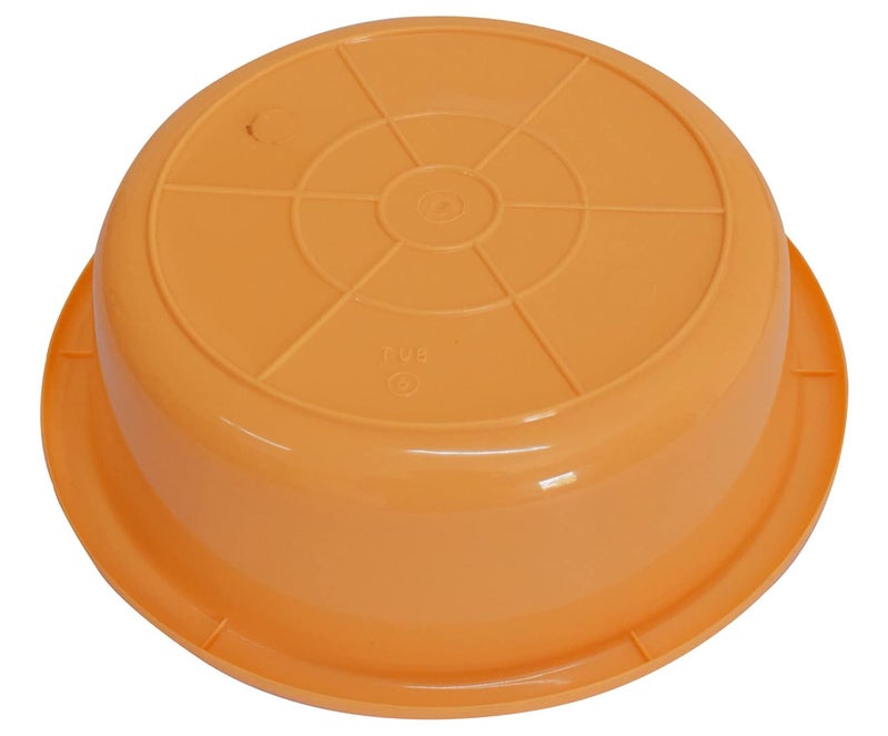 Kuber Industries Kuber Industries Multiuses Unbreakable Plastic Knead Dough Basket/Basin Bowl For Home & Kitchen 6 Ltr- Pack of 2 (Yellow & White)  - Image 4