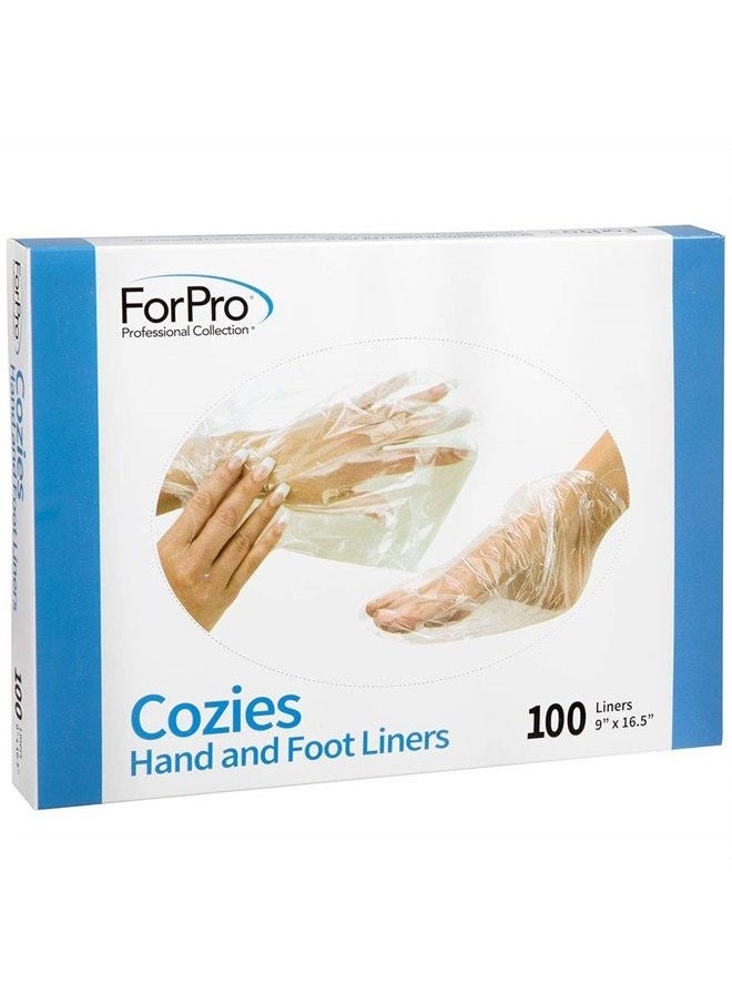 ForPro Professional Collection ForPro Cozies Hand and Foot Liners, Paraffin Treatments, Heated Mitts, Hand/Foot Treatments, 9” W x 16.5” L, 100-Count 