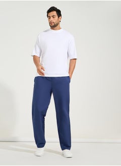 Styli Solid Woven Straight Pyjama  - Image 2